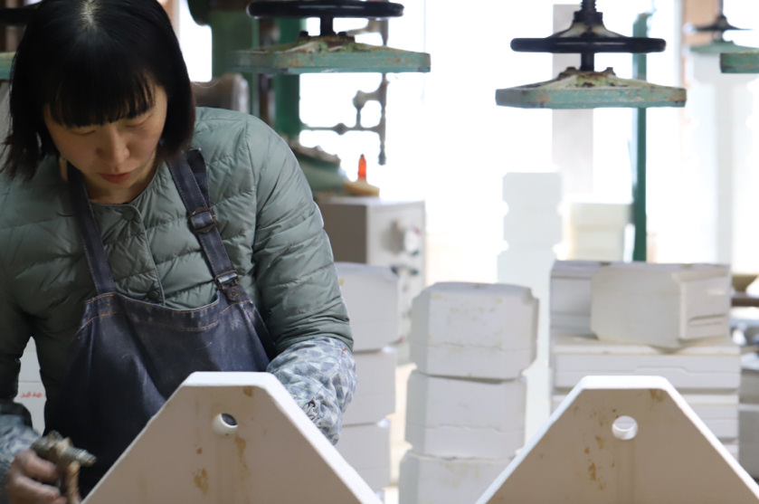 波佐見大量生産の様子1