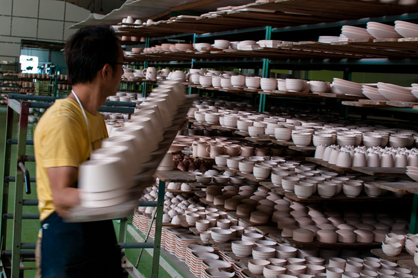 波佐見大量生産の様子10